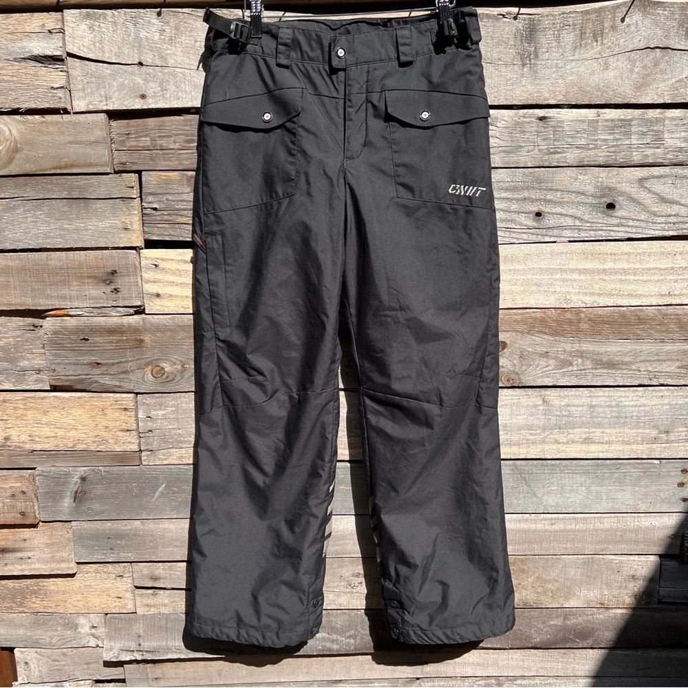 🦅Columbia Black Eagle Theme CNVT Convert Snow Board Wear Snow Pants Youth 14/16